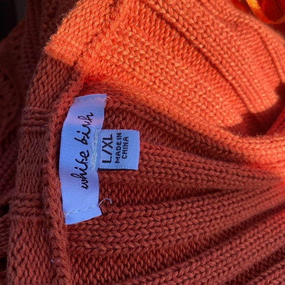 White Birch Women’s Fall Red Cardigan Sweater Size L/XL–Cozy Fall Layering Piece - Picture 14 of 14